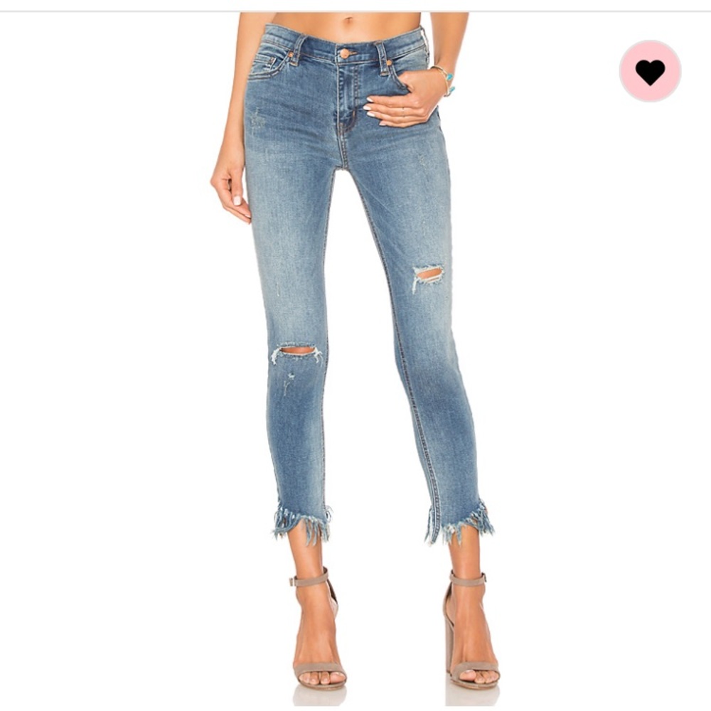 Free people frayed skinny jean